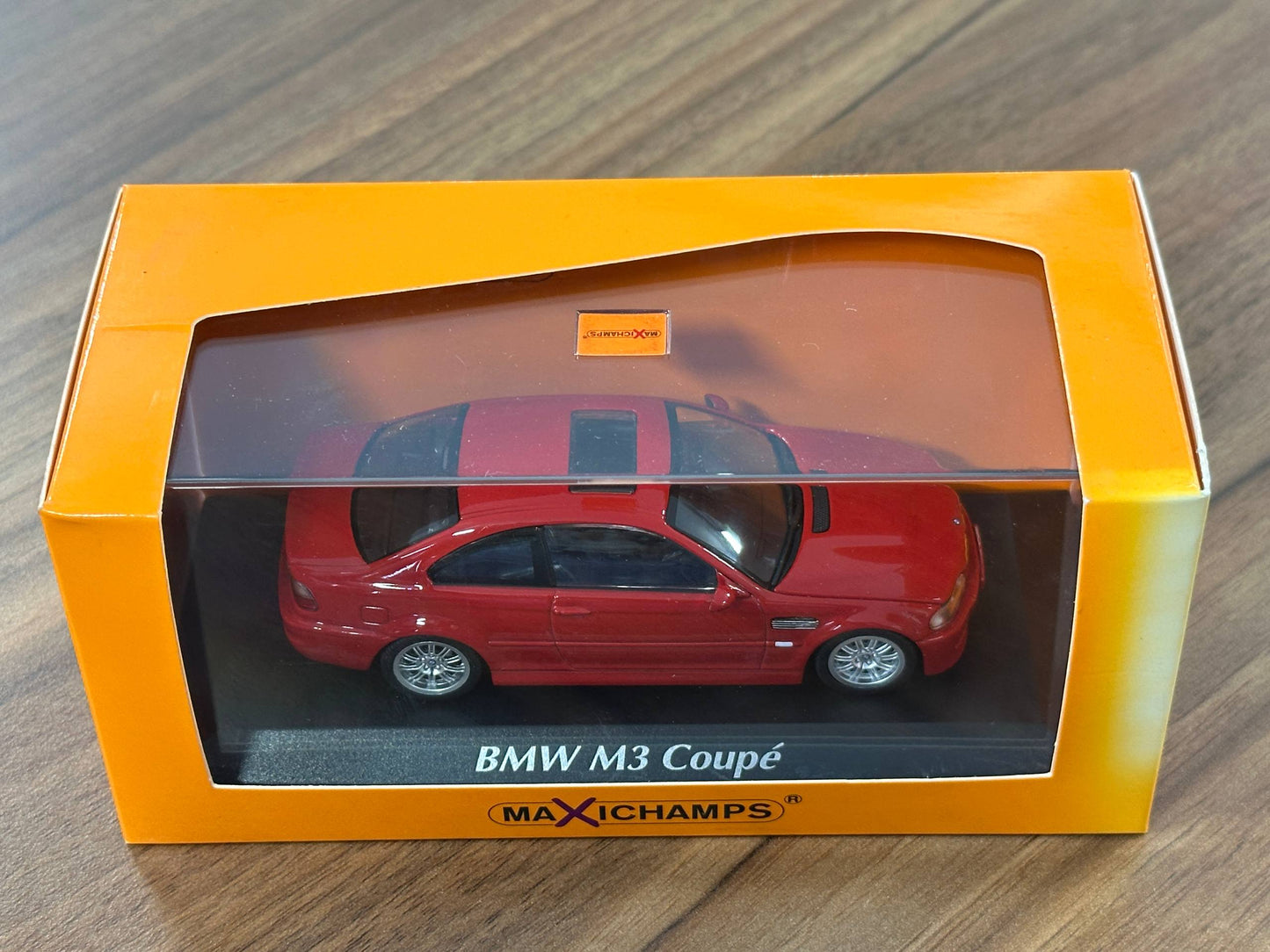 1/43 Diecast BMW M3 Coupe (E46) 2001 in Red (Maxichamps)