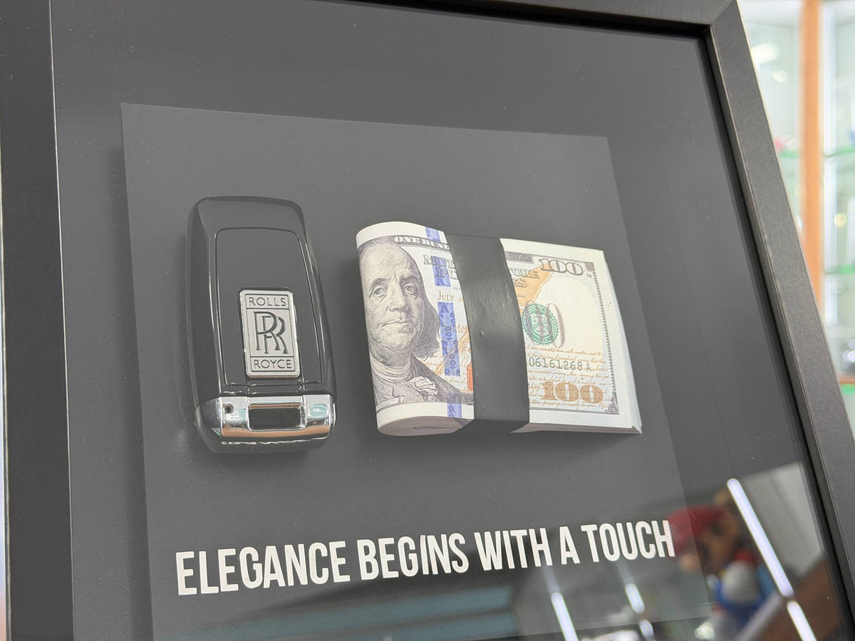 Rolls-Royce Premium Car Key Display Art Frame (27 x 27 cm)