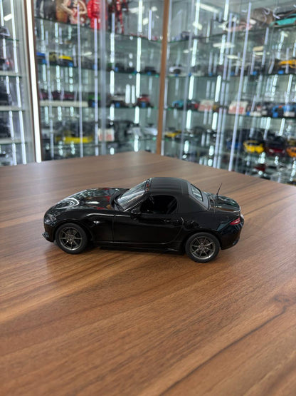 First 18 Models Mazda MX‑5 Roadster – Black – 1:18 Diecast Model