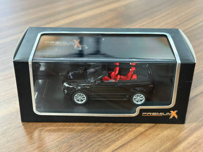 1/43 Diecast PremierX Models Range Rover EVOQUE Convertible Geneve Motor Show 2012 Black