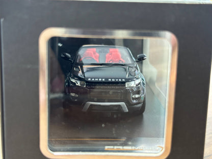 1/43 Diecast PremierX Models Range Rover EVOQUE Convertible Geneve Motor Show 2012 Black