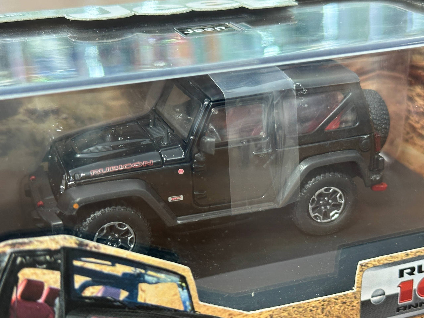 1/43 Diecast Model Greenlight Jeep Rubicon 10th Anniversary – Black