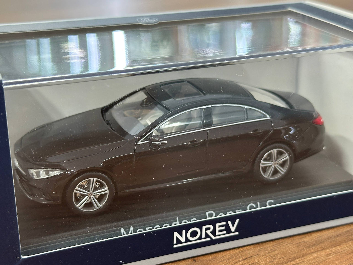 1/43 Diecast Model Norev Mercedes-Benz CLS (2018) – Ruby Red Metallic