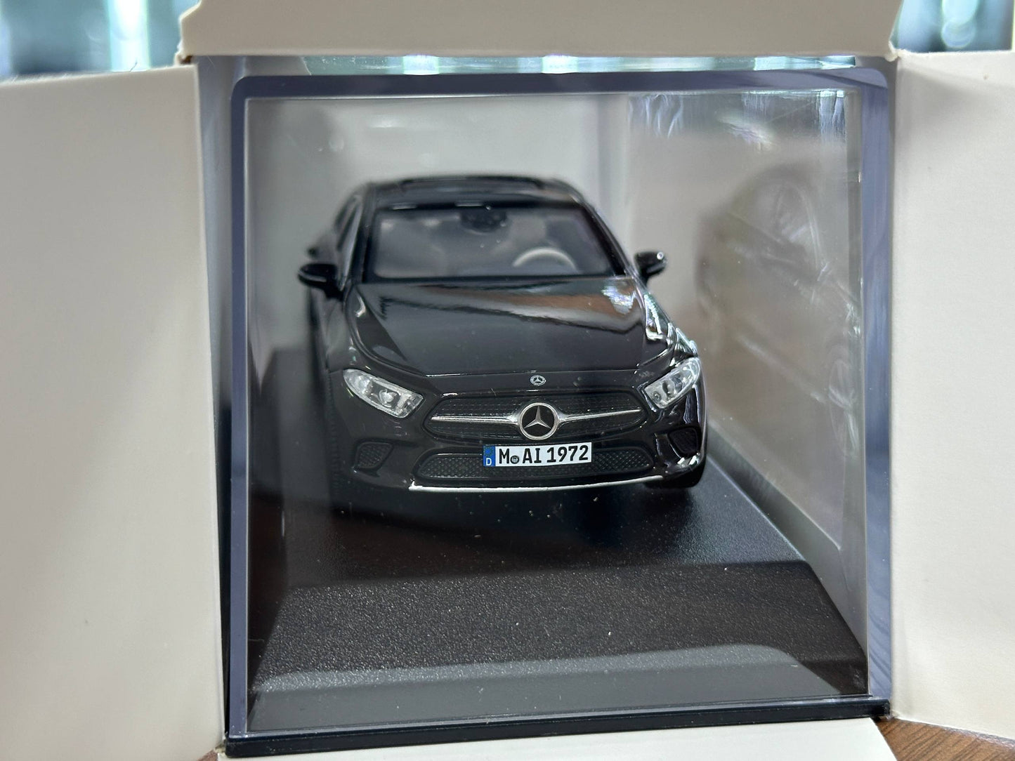1/43 Diecast Model Norev Mercedes-Benz CLS (2018) – Ruby Red Metallic
