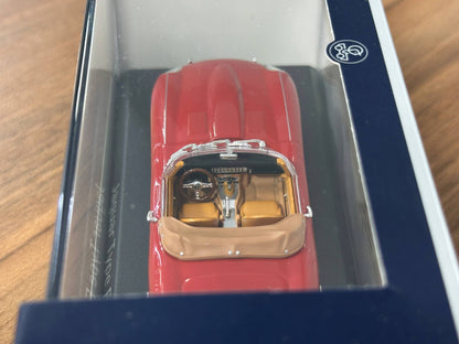 Norev Jaguar E-Type Cabriolet (1961) – Carmin Red – 1:43 Diecast Model