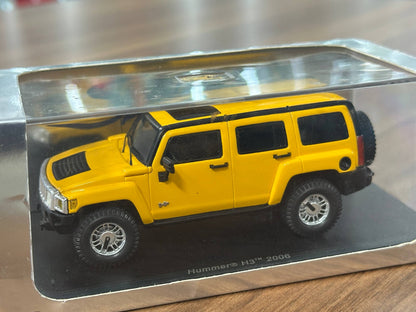 Spark Models Hummer H3 (2006) – Yellow – 1:43 Diecast Model