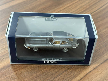 Norev Jaguar E-Type Coupé (1964) – Gun Metal Grey – 1:43 Diecast Model