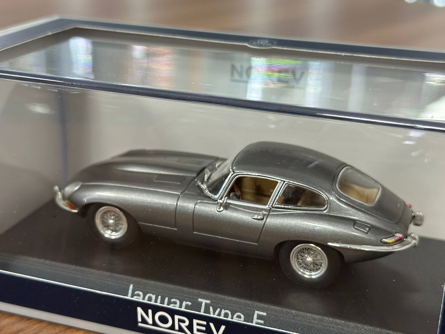Norev Jaguar E-Type Coupé (1964) – Gun Metal Grey – 1:43 Diecast Model