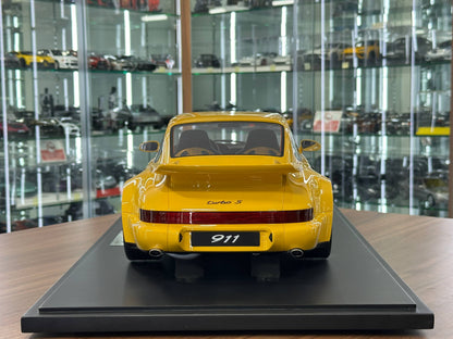 1/8 Resin Model GT Spirit Porsche 911 (964) Turbo S 1994 – Yellow –  (Limited 500 pcs)