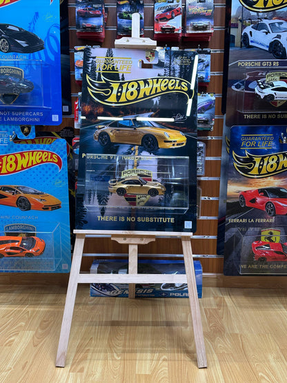 Custom Made Luxury Art – Porsche 911 Turbo S (993) Wheels 3D – Including Licensed 1:18 Scale Model