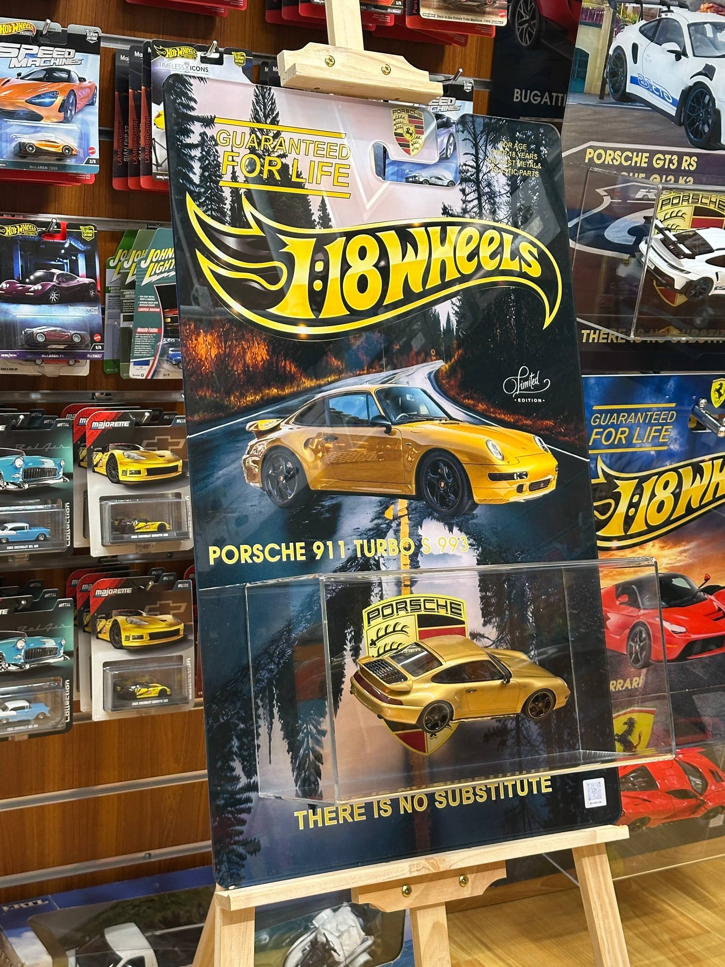 Custom Made Luxury Art – Porsche 911 Turbo S (993) Wheels 3D – Including Licensed 1:18 Scale Model