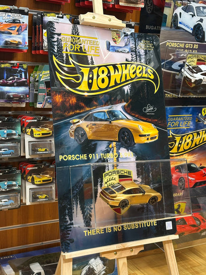 Custom Made Luxury Art – Porsche 911 Turbo S (993) Wheels 3D – Including Licensed 1:18 Scale Model