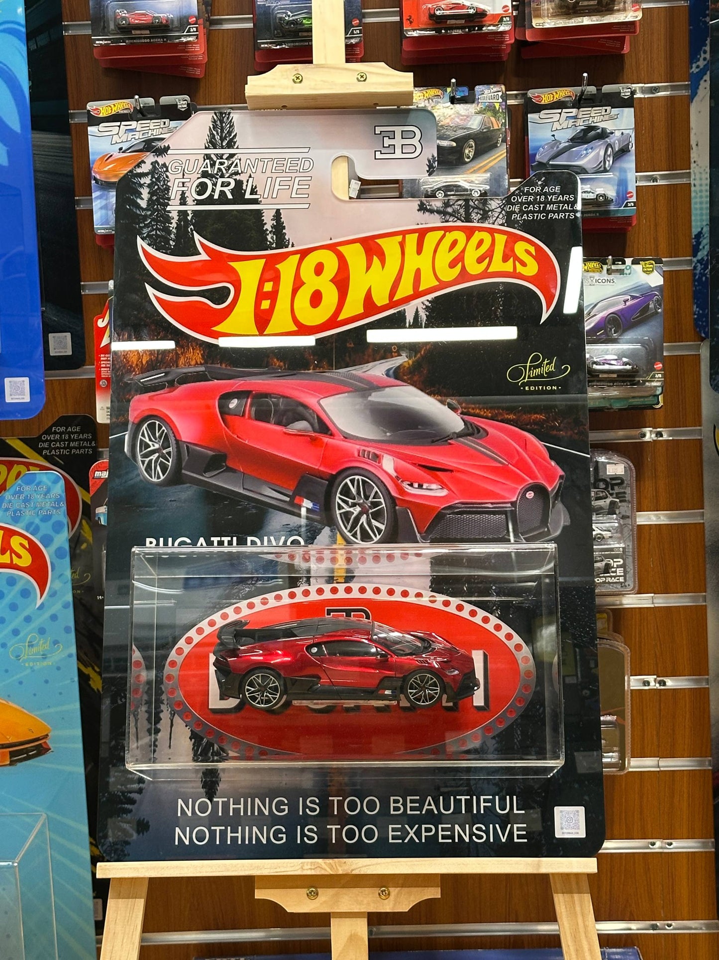 Custom Made Luxury Art – Bugatti Divo Wheels 3D – Including Licensed 1:18 Scale Model