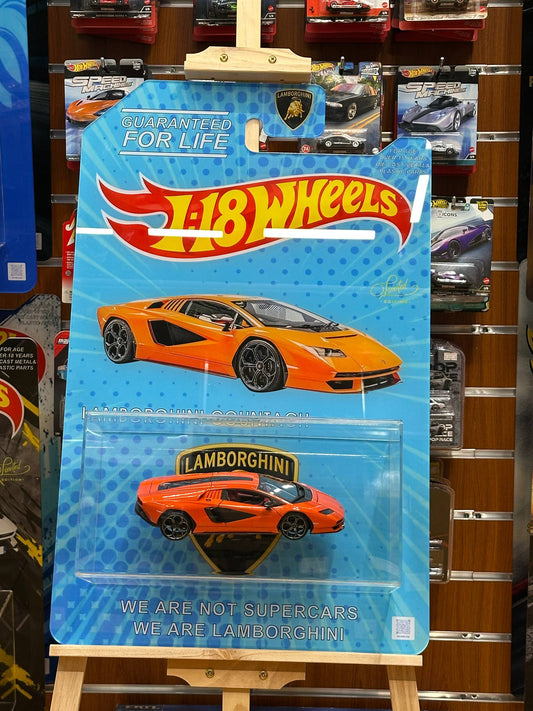 Custom Made Luxury Art – Lamborghini Countach Wheels 3D – Including Licensed 1:18 Scale