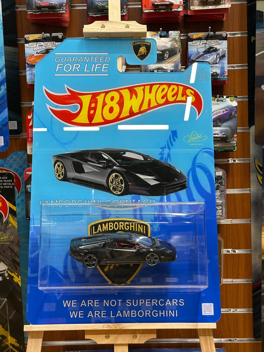 Custom Made Luxury Art – Lamborghini Countach Wheels 3D – Including Licensed 1:18 Scale Model