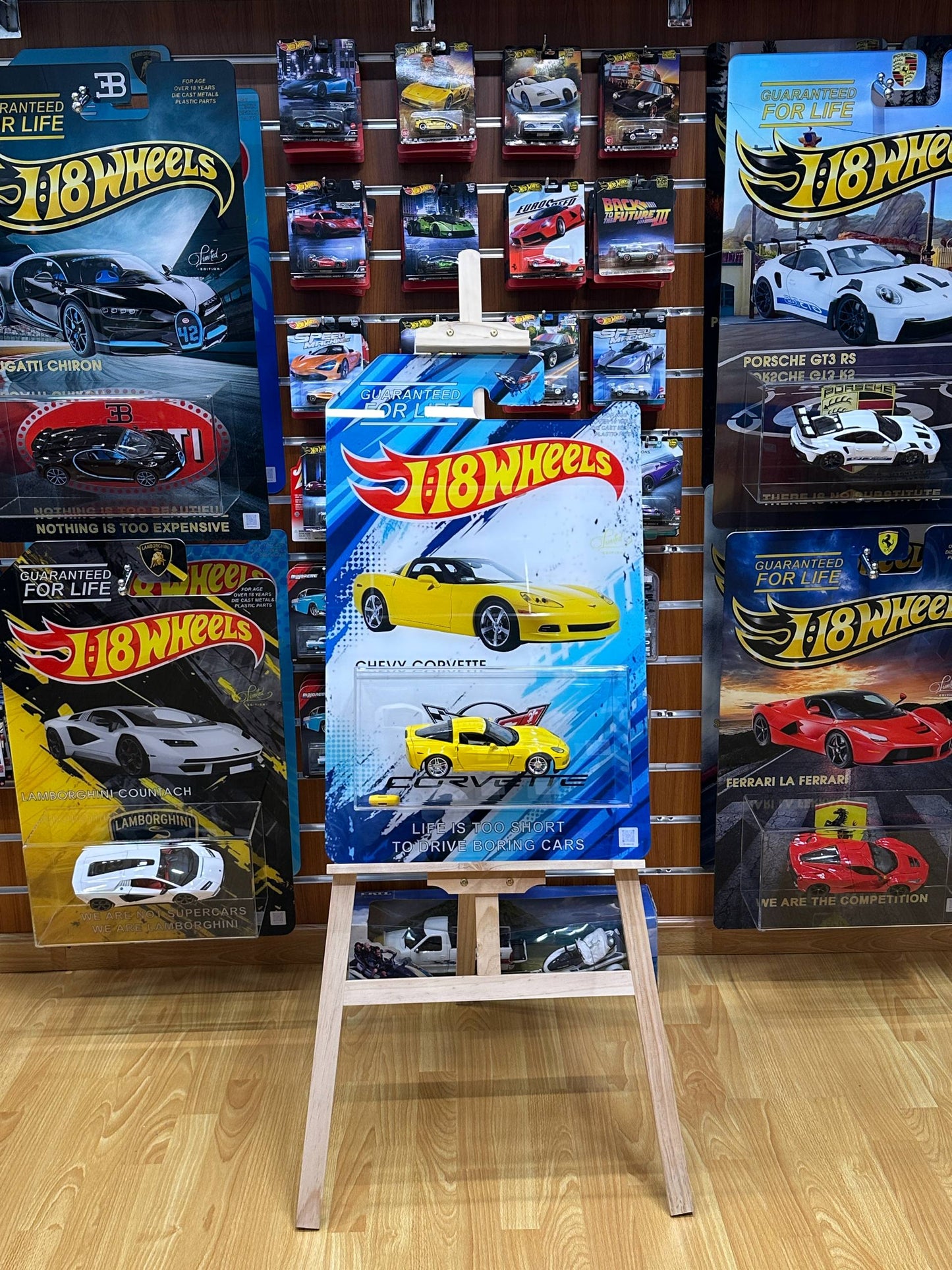 Custom Made Luxury Art – Chevrolet Corvette Wheels 3D – Including Licensed 1:18 Scale Model