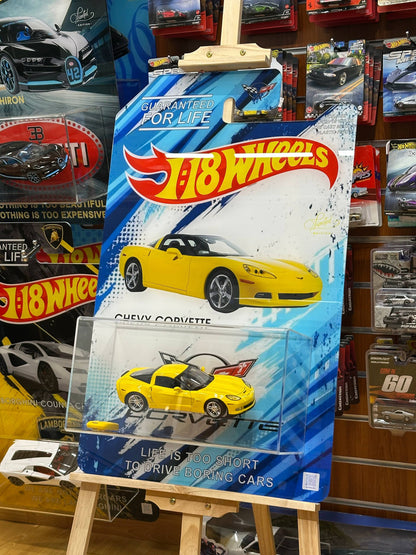 Custom Made Luxury Art – Chevrolet Corvette Wheels 3D – Including Licensed 1:18 Scale Model