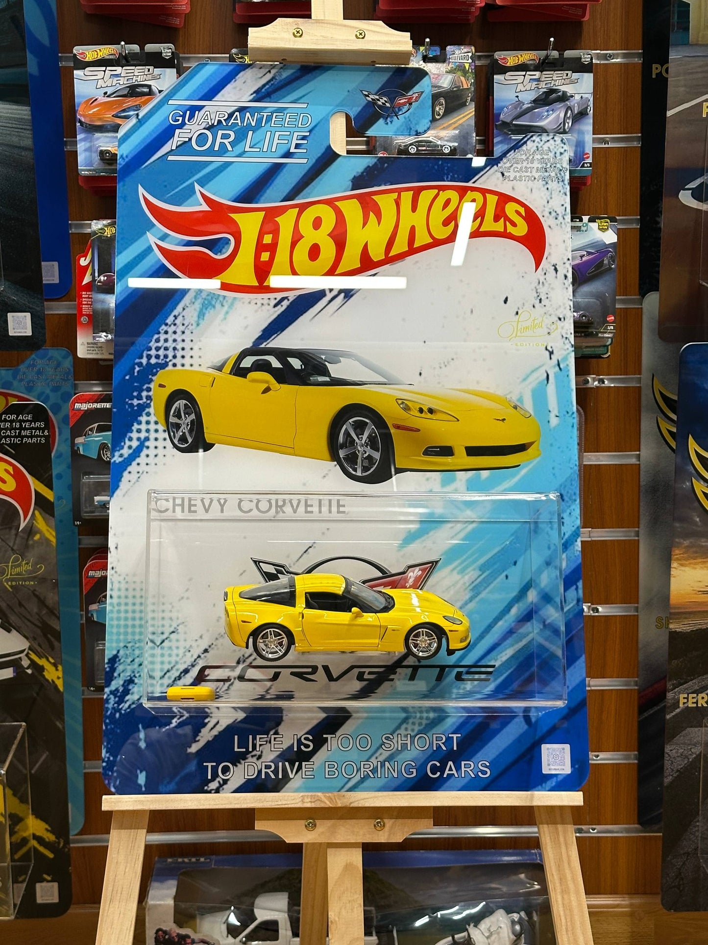 Custom Made Luxury Art – Chevrolet Corvette Wheels 3D – Including Licensed 1:18 Scale Model