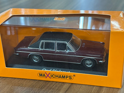 1/43 Diecast Maxichamps Opel Diplomat 1969 in Dark Red