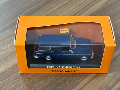 1/43 Diecast Maxichamps Volvo 121 Amazon Break 1966 in Dark Blue