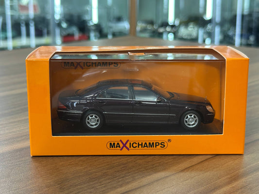1/43 Diecast Maxichamps Mercedes Benz S-Class (W220) 1998 in Red Metallic
