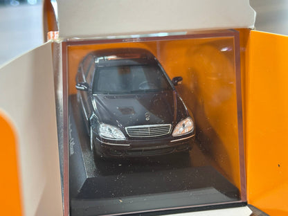 1/43 Diecast Maxichamps Mercedes Benz S-Class (W220) 1998 in Red Metallic