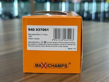 1/43 Diecast Maxichamps Mercedes Benz C-Class 1997 in Green Metallic