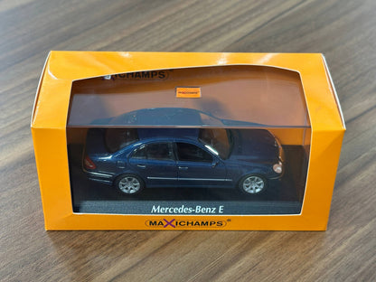 1/43 Diecast Maxichamps Mercedes Benz E-Class 2006 in Blue Metallic