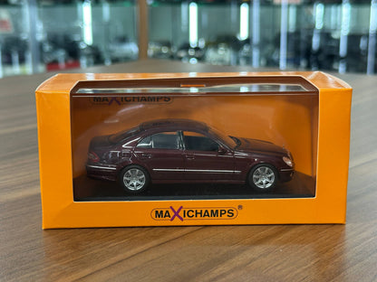 1/43 Diecast Maxichamps Mercedes Benz E-Class 2006 in Red Metallic