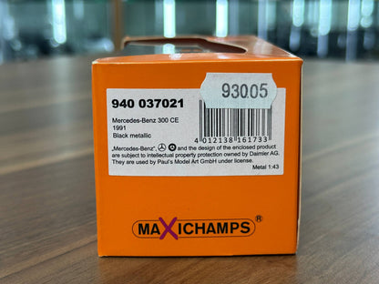 1/43 Diecast Maxichamps Mercedes Benz 300 CE-24 1991 in Black Metallic
