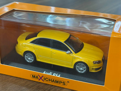 1/43 Diecast Maxichamps Audi RS4 2004 in Yellow