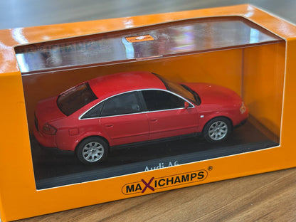 1/43 Diecast Maxichamps Audi A6 1997 in Red