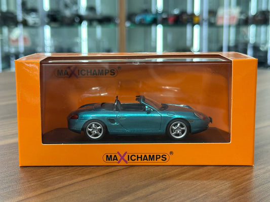 1/43 Diecast Maxichamps Porsche Boxster S 1999 in Turquoise Metallic