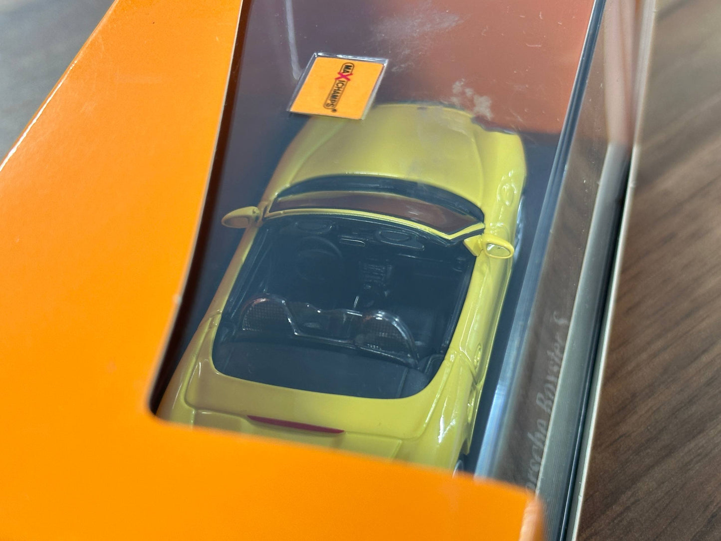 1/43 Diecast Maxichamps Porsche Boxster S 1999 in Yellow