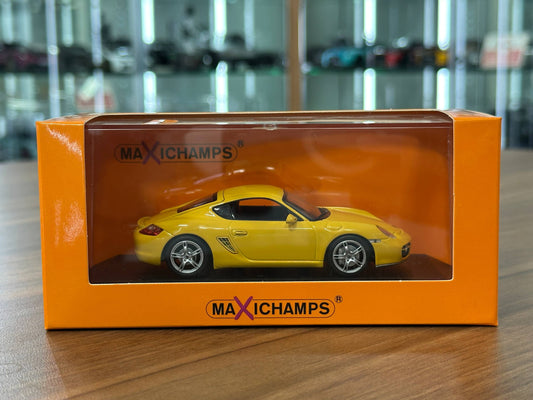 1/43 Diecast Maxichamps Porsche Cayman S 2005 in Yellow