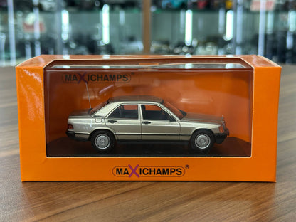 1/43 Diecast Maxichamps Mercedes-Benz 190E 1984 in Silver Metallic