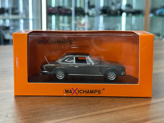 1/43 Diecast Maxichamps Peugeot 504 Coupe 1976 in Brown Metallic
