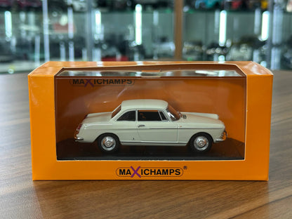 1/43 Diecast Maxichamps Peugeot 404 Coupe 1962 in White