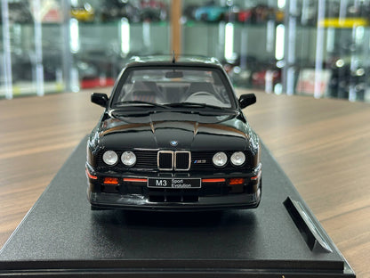 1/18 Diecast Solido BMW M3 E30 Sport EVO 1990 in Black