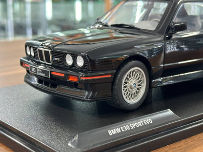1/18 Diecast Solido BMW M3 E30 Sport EVO 1990 in Black