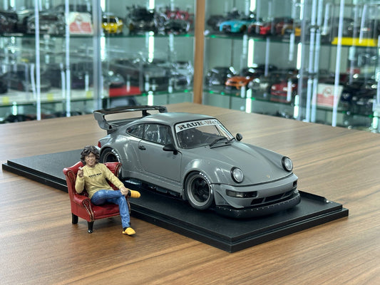 1/18 Diecast Solido Porsche RWB 2024 in Nardo Grey Limited Edition (Figure Included)