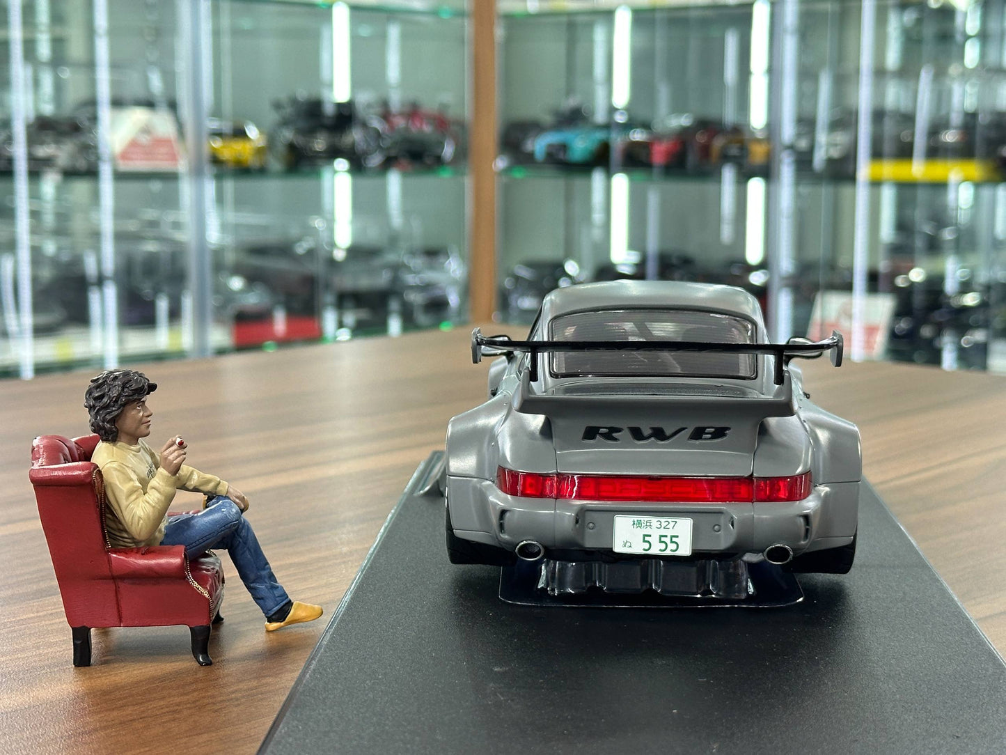 1/18 Diecast Solido Porsche RWB 2024 in Nardo Grey Limited Edition (Figure Included)