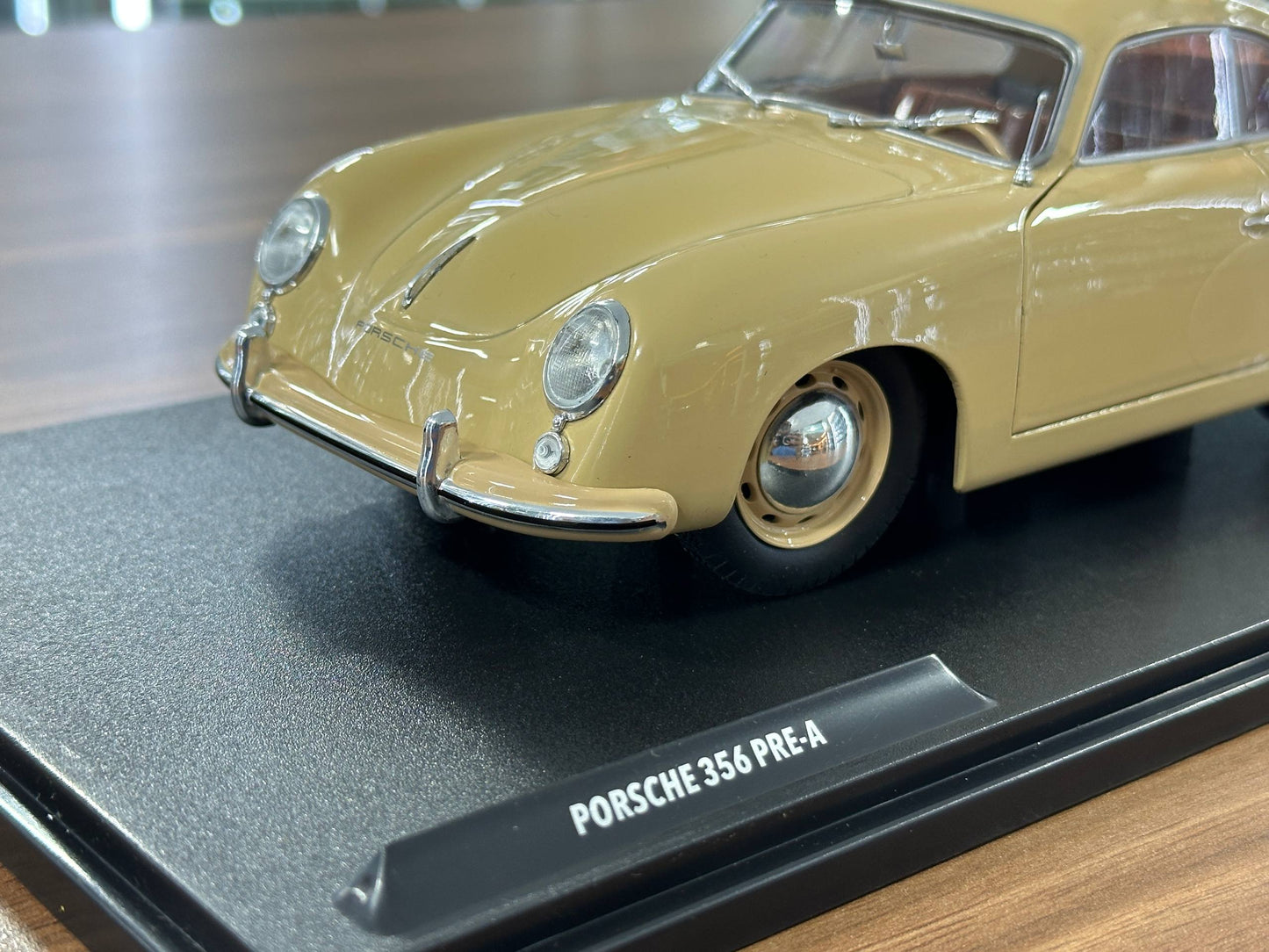1/18 Diecast Solido Porsche 356 PRE-A Model Car in Beige