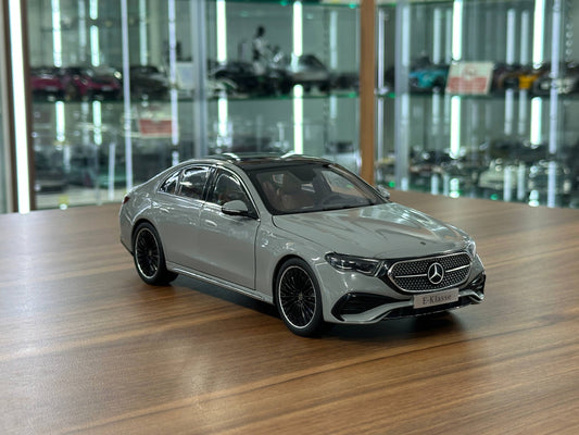 1/18 Diecast Mercedes-Benz E-Class E450 W214 2024 – Alpine Grey Solid – iScale Dealer Edition