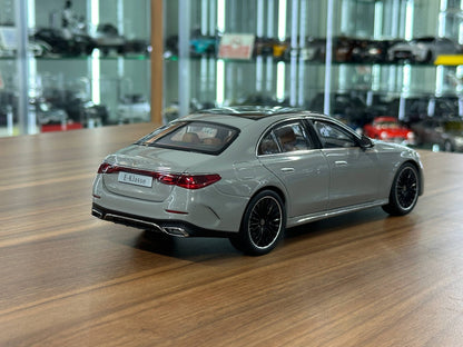 1/18 Diecast Mercedes-Benz E-Class E450 W214 2024 – Alpine Grey Solid – iScale Dealer Edition