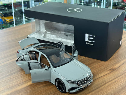 1/18 Diecast Mercedes-Benz E-Class E450 W214 2024 – Alpine Grey Solid – iScale Dealer Edition