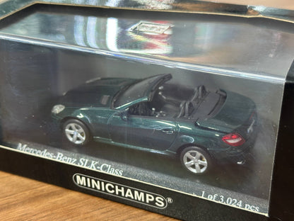 1/43 Diecast Model Minichamps Mercedes-Benz SLK Class 2004 in Green Metallic