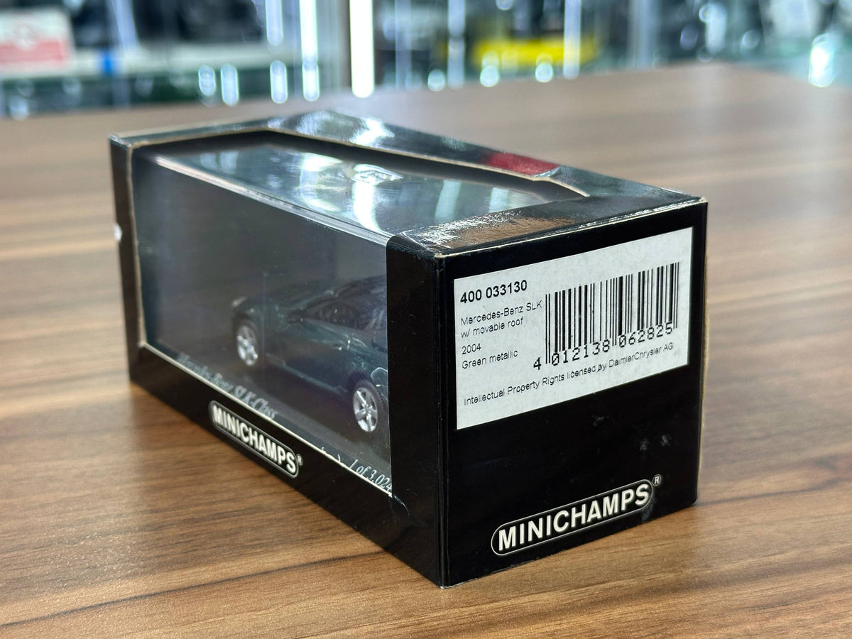 1/43 Diecast Model Minichamps Mercedes-Benz SLK Class 2004 in Green Metallic
