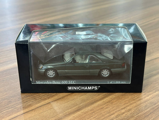 Minichamps Mercedes-Benz 600 SEC 1992 Green Metallic - 1/43 Diecast Model
