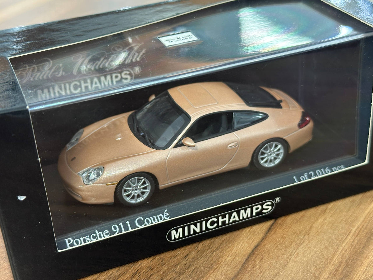 Minichamps Porsche 911 Coupe 2001 - Silver Gold - 1/43 Diecast Model
